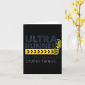 Funny Ultra Running Saying Trail Runner Endurance  Karte (Gelbe Blume)