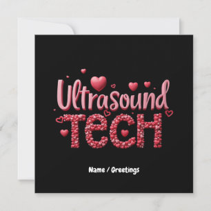 Funny Ultrasound Tech Valentine's Day Ideen Einladung