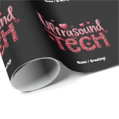Funny Ultrasound Tech Valentine's Day Ideen Geschenkpapier (Rolleneckpunkt)
