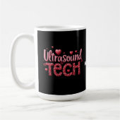 Funny Ultrasound Tech Valentine's Day Ideen Kaffeetasse (Links)