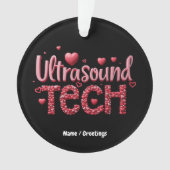 Funny Ultrasound Tech Valentine's Day Ideen Ornament (Vorderseite)