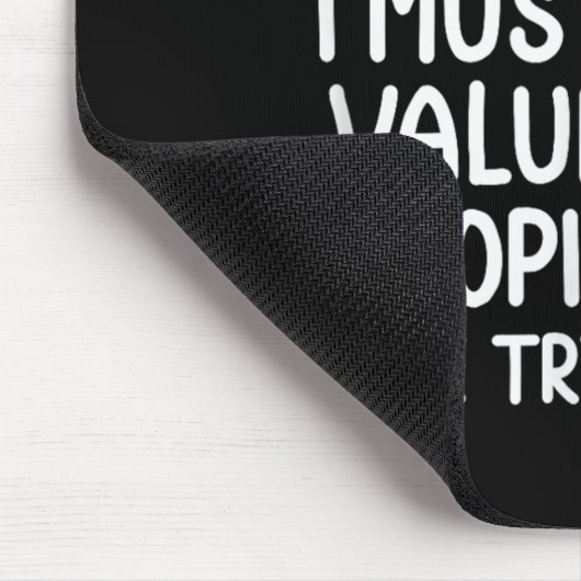 Funny, um mich zu beleidigen. Joke Sarcastic T-Shi Mousepad (Ecke)