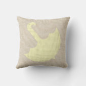 Funny Umbrella Custom Monogram Kissen (Rückseite)