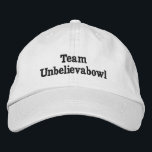 Funny Unbelievabowl Lawn Bowls Team Name Bestickte Baseballkappe<br><div class="desc">Abgebildet ist ein lustiges Rasen Schüsseln Team Name unglaublich in Stickerei</div>