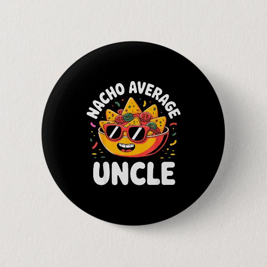 Funny Uncle Design For Uncle Men First Time Uncle Button (Vorderseite)