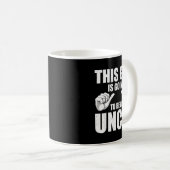 Funny Uncle Design For Uncle Men First Time Uncle Kaffeetasse (VorderseiteRechts)