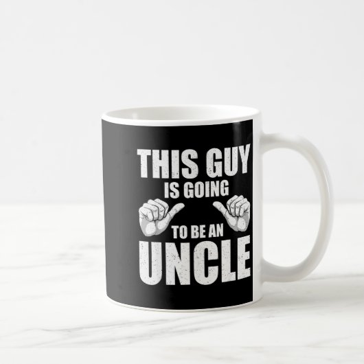 Funny Uncle Design For Uncle Men First Time Uncle  Kaffeetasse (Rechts)