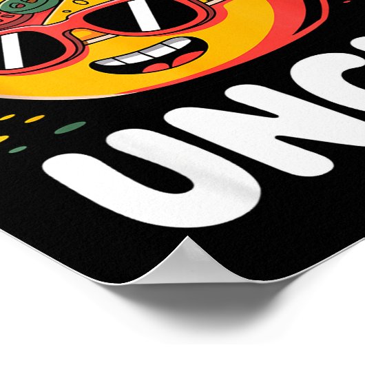 Funny Uncle Design For Uncle Men First Time Uncle Poster (Ecke)