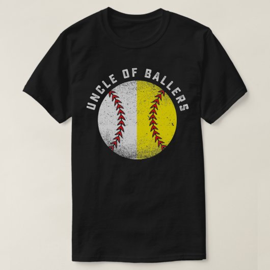 Funny Uncle Gift From Nephew Niece Baseball Softba T-Shirt (Design vorne)