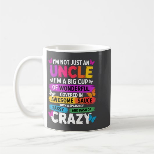 Funny Uncle Quote Sy Cool Uncle Men  Kaffeetasse (Links)