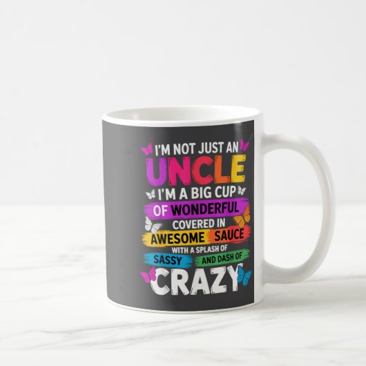 Funny Uncle Quote Sy Cool Uncle Men Kaffeetasse (Rechts)