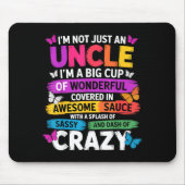 Funny Uncle Quote Sy Cool Uncle Men  Mousepad (Vorne)