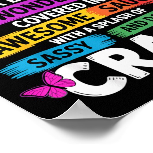 Funny Uncle Quote Sy Cool Uncle Men  Poster (Ecke)