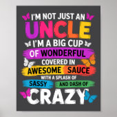 Funny Uncle Quote Sy Cool Uncle Men  Poster (Vorne)