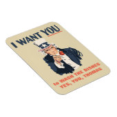 Funny Uncle Sam Custom Message Magnet (Rechte Seite)