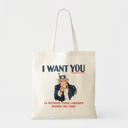 Funny Uncle Sam Custom Message Tragetasche (Vorne)