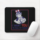 Funny Uncle Sam ich Wollte Sie, meinen Finger zu z Mousepad (Mit Mouse)