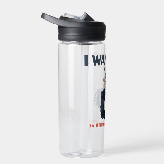 Funny Uncle Sam Patriotic Custom Trinkflasche (Rechts)