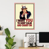 Funny Uncle Sam Poster (Heimbüro)