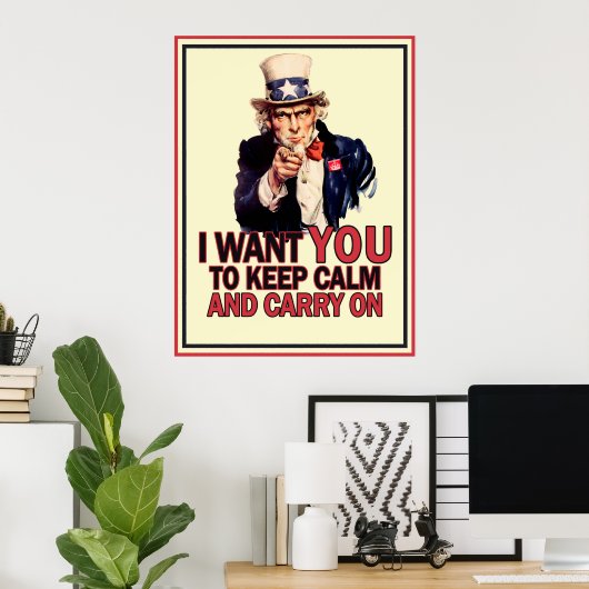 Funny Uncle Sam Poster (Heimbüro)