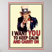 Funny Uncle Sam Poster (Vorne)