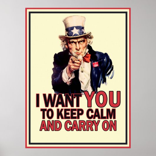 Funny Uncle Sam Poster (Vorne)