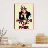 Funny Uncle Sam Poster (Küche)