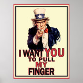 Funny Uncle Sam Poster (Vorne)