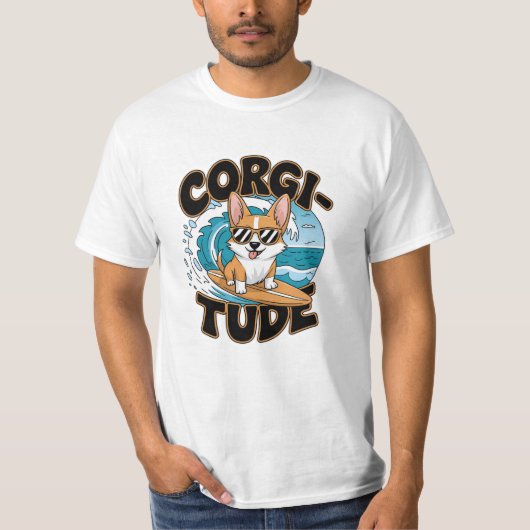 Funny und Adorable Corgi Designs T-Shirt (Vorderseite)