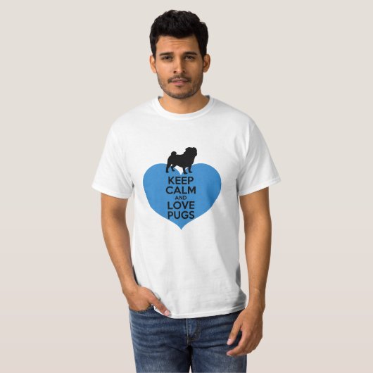 Funny und Adorable Mops Lover Graphics T-Shirt (Vorne ganz)