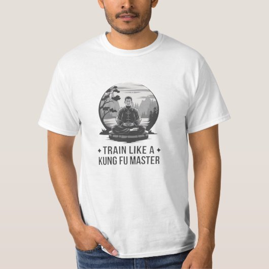 Funny und Bold Kung Fu Lover Graphics T-Shirt (Vorderseite)