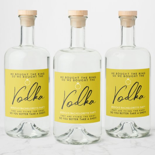 Funny und Chic Junggeselinnen-Abschied Alkoholflaschenetikett (Flaschen)