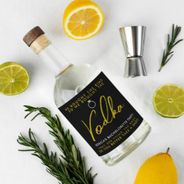 Funny und Chic Junggeselinnen-Abschied Liquor Flas Alkoholflaschenetikett