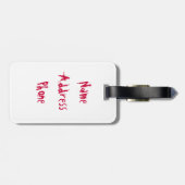 Funny und Chubby Ladybug Gepäckanhänger (Rückseite horizontal)