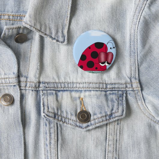Funny und Euphoric Ladybug Button (Beispiel)