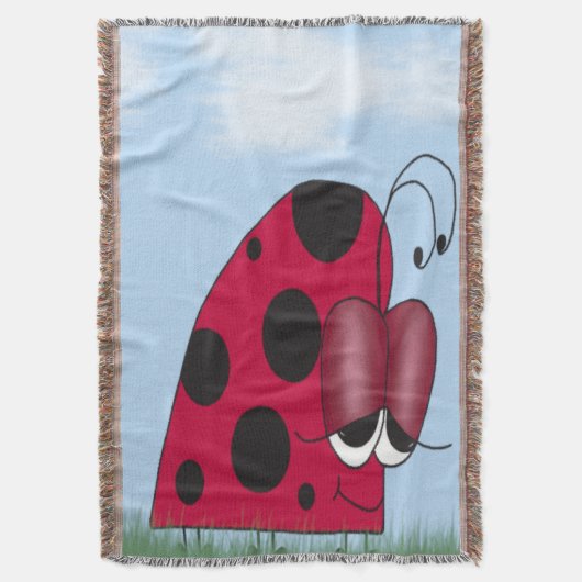 Funny und Euphoric Ladybug Decke (Vorderseite Vertikal)