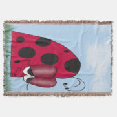Funny und Euphoric Ladybug Decke (Vorderseite)