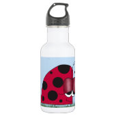 Funny und Euphoric Ladybug Edelstahlflasche (Vorderseite)