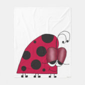 Funny und Euphoric Ladybug Fleecedecke (Vorderseite)