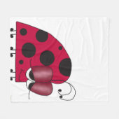 Funny und Euphoric Ladybug Fleecedecke (Vorderseite (Horizontal))