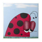 Funny und Euphoric Ladybug Fliese (Vorderseite)