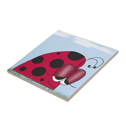 Funny und Euphoric Ladybug Fliese (Seite)