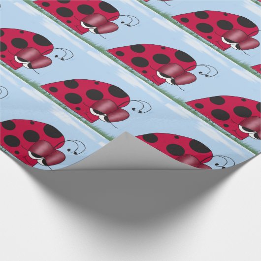 Funny und Euphoric Ladybug Geschenkpapier (Ecke)