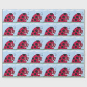 Funny und Euphoric Ladybug Geschenkpapier (Flach)