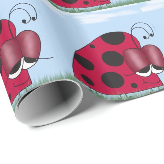 Funny und Euphoric Ladybug Geschenkpapier (Rolleneckpunkt)