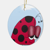 Funny und Euphoric Ladybug Keramikornament (Links)