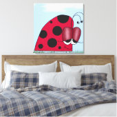 Funny und Euphoric Ladybug Leinwanddruck (Insitu (Schlafzimmer))