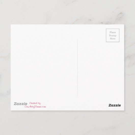 Funny und Euphoric Ladybug Postkarte (Rückseite)