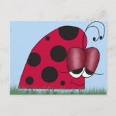 Funny und Euphoric Ladybug Postkarte (Vorderseite)
