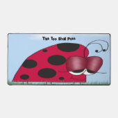 Funny und Euphoric Ladybug Schreibtischunterlage (Vorderseite)